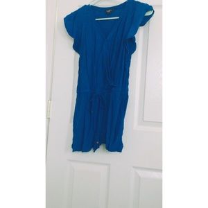 Loft Teal Blue Romper